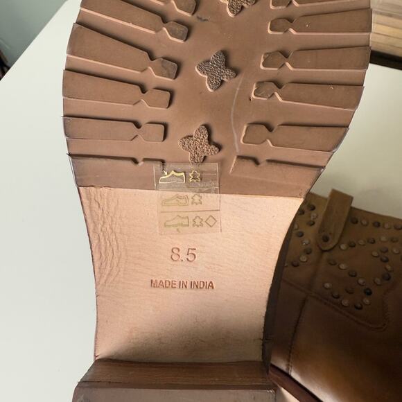 Free People Harmony Studded Ankle Boots in Biscuit 8.5 - Picture 11 of 11